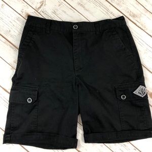 Black Fatal Cargo Shorts